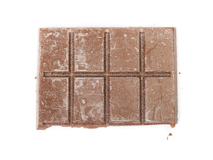 白くなった板チョコ
