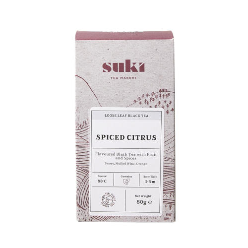 スキティーのスパイスドシトラスの紅茶ボックスが置かれている