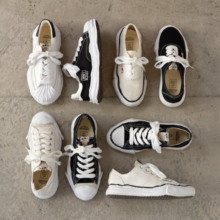 MIHARA YASUHIRO スニーカー archive 希少の完売モデル Maison MIHARA YASUHIRO leather sneakers Blakey Shoes black color