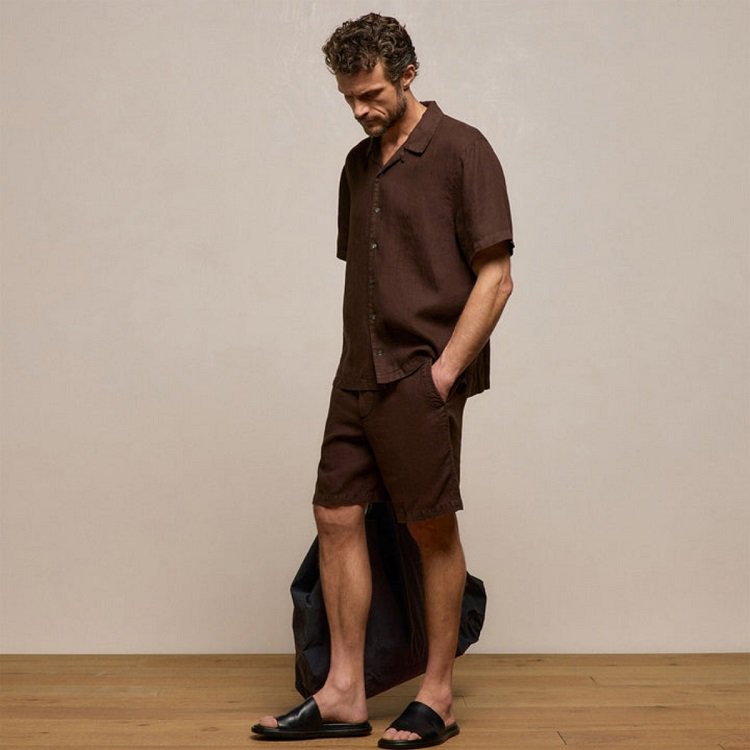 Lightweight Linen Short Sleeve Shirt & Shorts