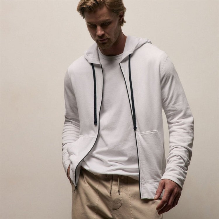 Vintage French Terry Zip Up Hoodie