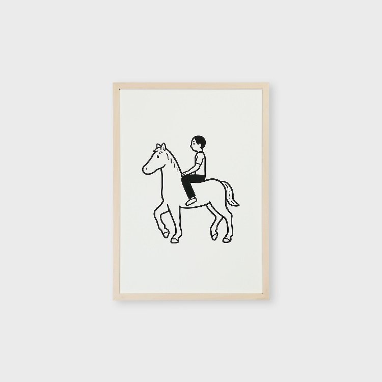 シルクスクリーン作品 Slow Rider