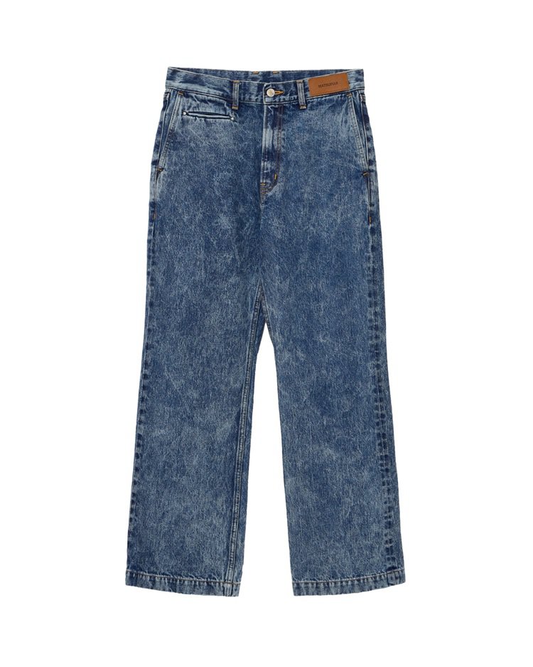 Chemical wash Boot Cut Denim Trousers