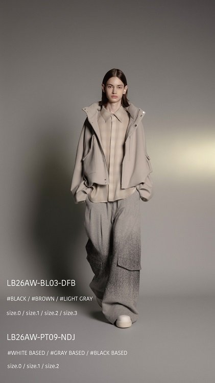 Licht Bestreben 2026A/W collection Look 2