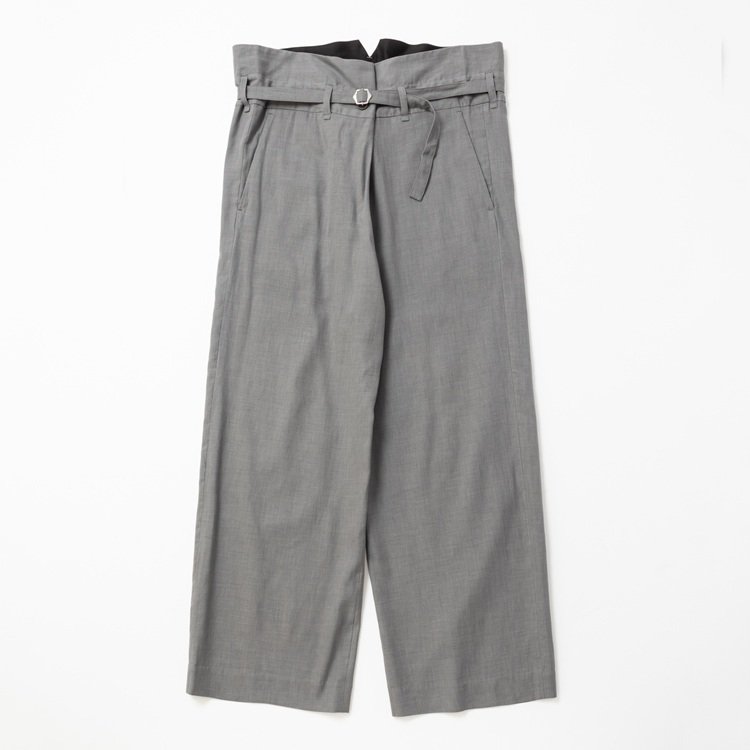 Cotton Wool Wrap Trousers