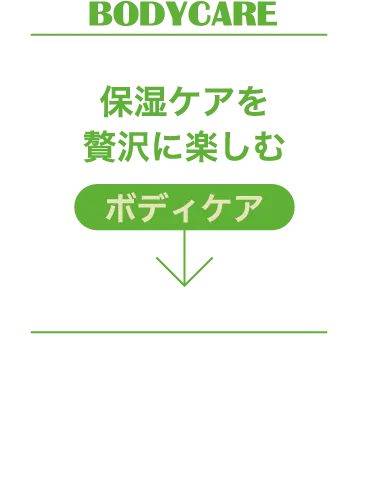BODYCARE 保湿ケアを贅沢に楽しむボディケア