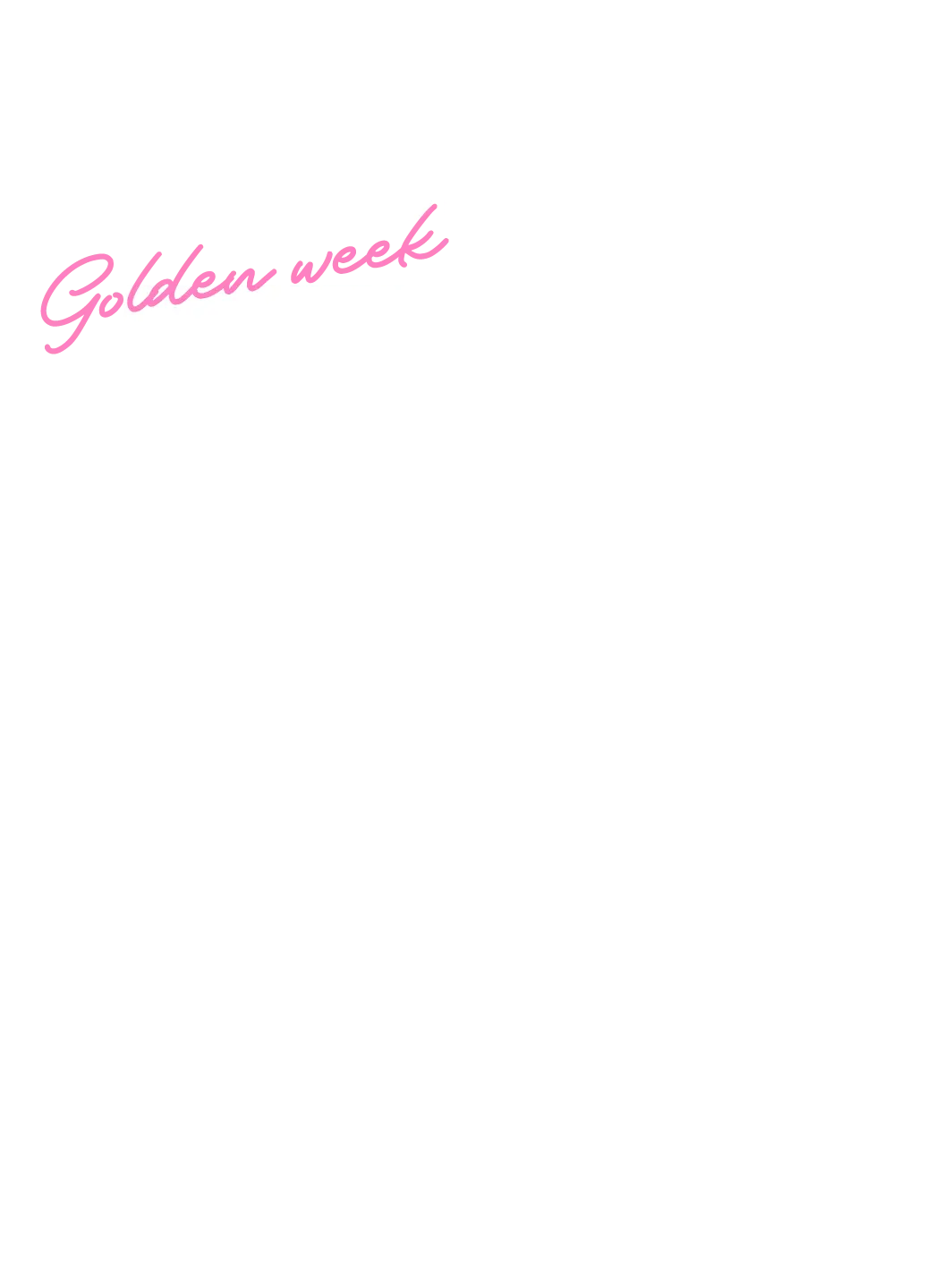 TOKYO Golden week TEE FES