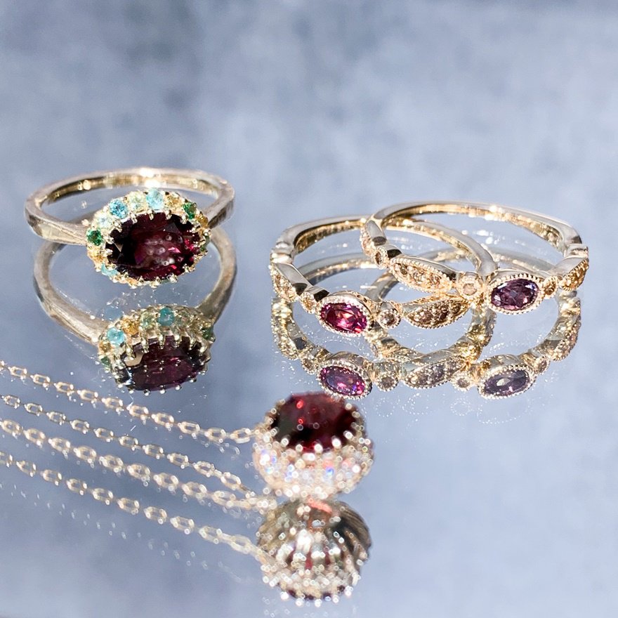 【阪神百貨店購入・定価約4万円】Antica Murrina ハートリング January Birthstone 「ガーネット」｜阪神百貨店よみもの｜阪神
