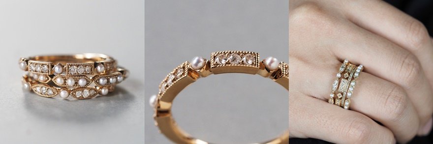 週末お値下げ】PARCELLE JEWELRY ミルゴシックダイヤリング