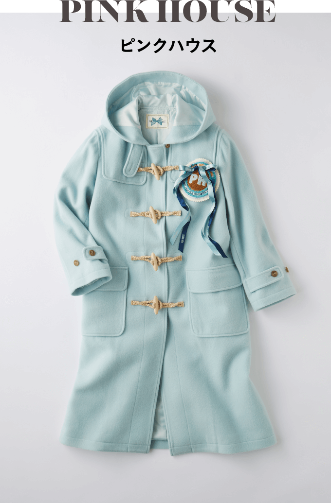 PINK HOUSE ピンクハウス　ムートン　フード　ボア　ジャケット PINK HOUSE｜Kロゴアップリフード付きボアブルゾン | Rakuten