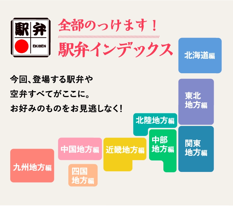 全部のっけます！駅弁インデックス