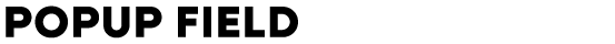 POPUP FIELD