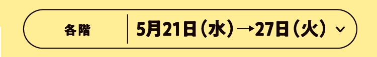 5月21日（水）→27日（火）
