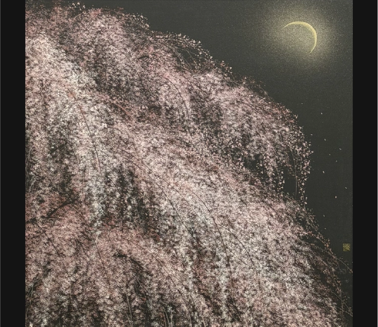 千住博
「夜桜饗宴」