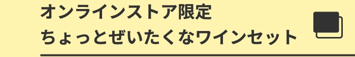 オンラインストア限定ちょっとぜいたくなワインセット