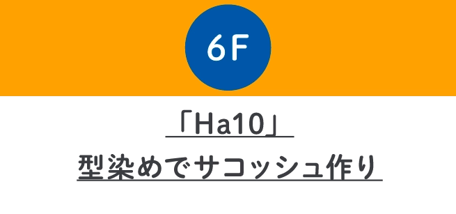 「Ha10」
                                    型染めでサコッシュ作り